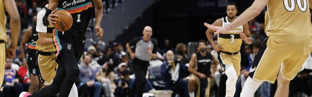 文班亚马14+12福克斯27分 马刺击败奇才三连胜