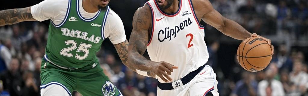 加兰41+11伦纳德34分 弗拉格18+9+7快船加时胜独行侠