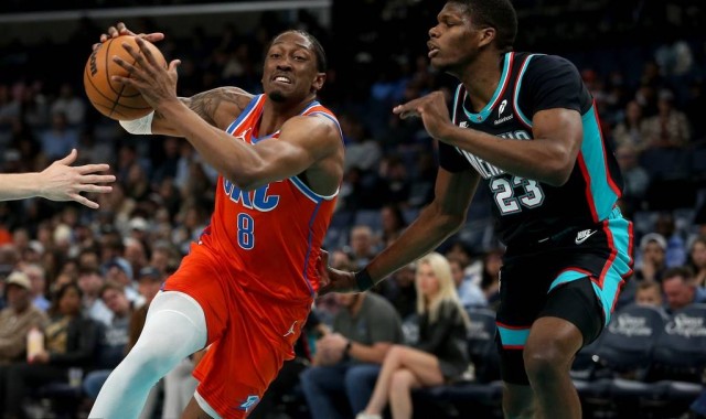 SGA缺阵杰伦-威26+10 杰克逊23+7雷霆21分逆转灰熊