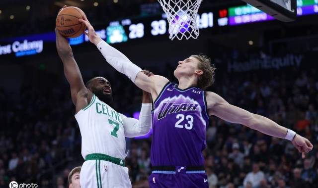 布朗23+10乔治空砍37分 凯尔特人胜爵士